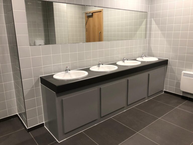 Venesta high pressure laminate vanity unit