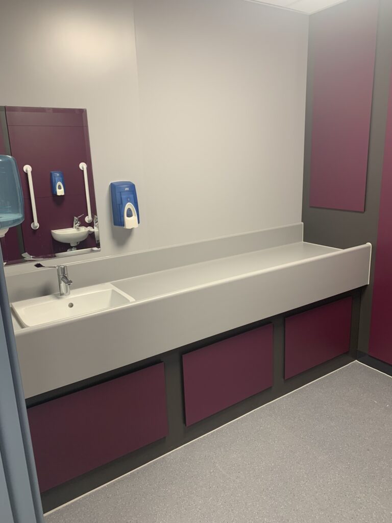Solid Surface baby change
