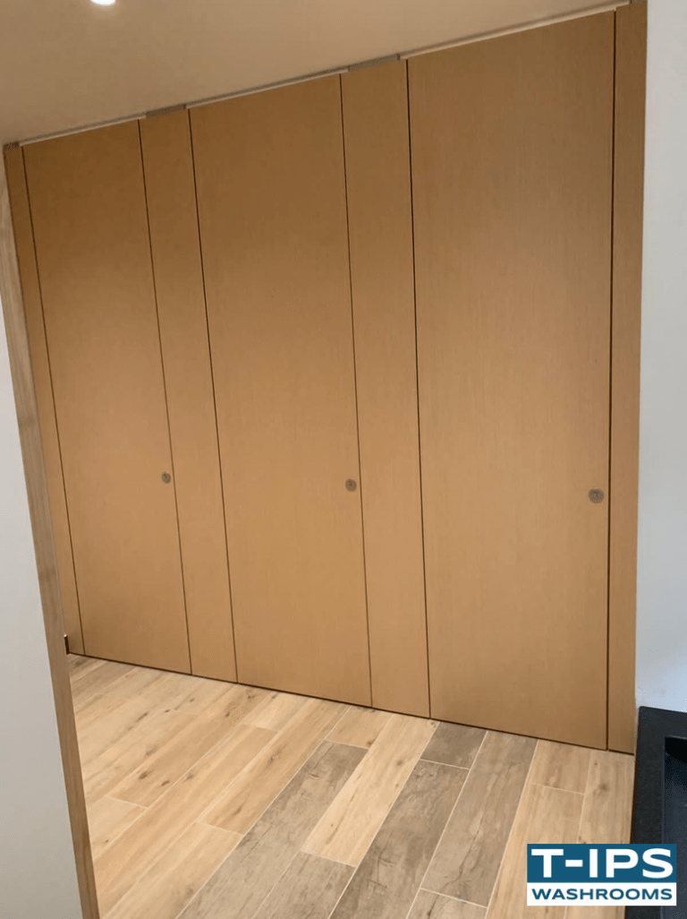 Sylan real wood veneer toilet cubicles