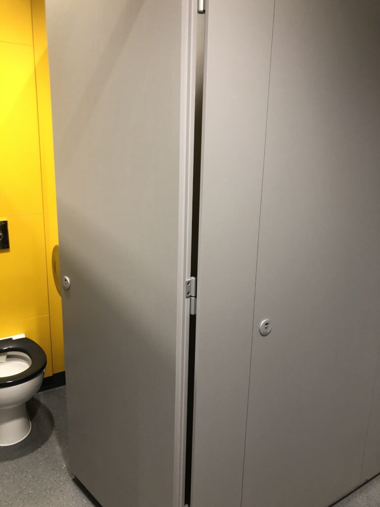 Venesta Unity WC cubicle inside view