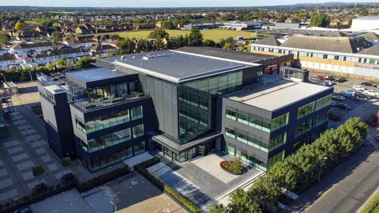 Birds eye view image of commercial building of 217 Bath Road