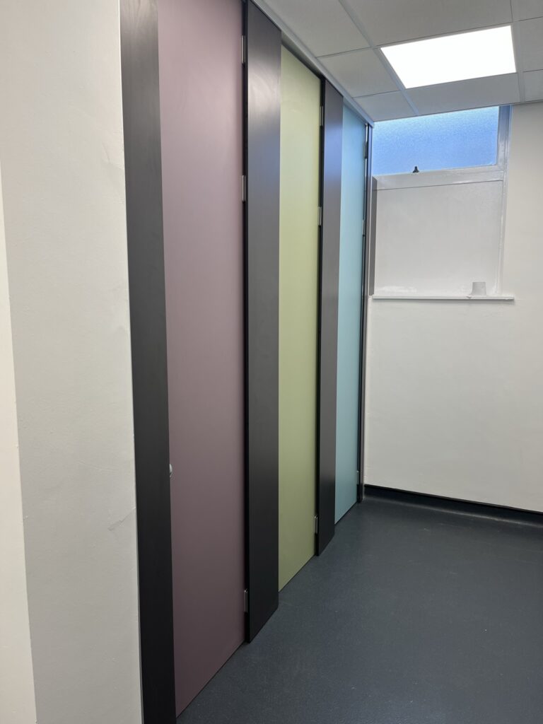 Picture of new school toilets