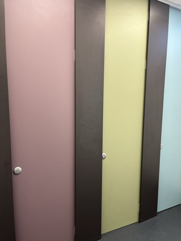 Picture of new school toilets