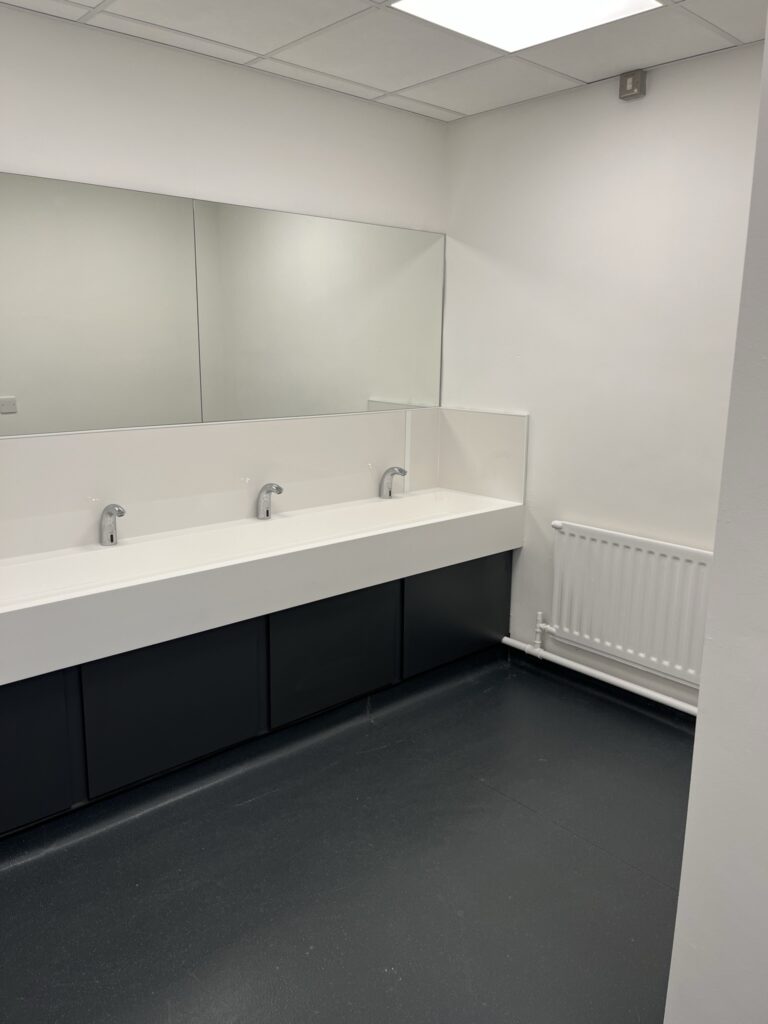 Picture of new washtroughs