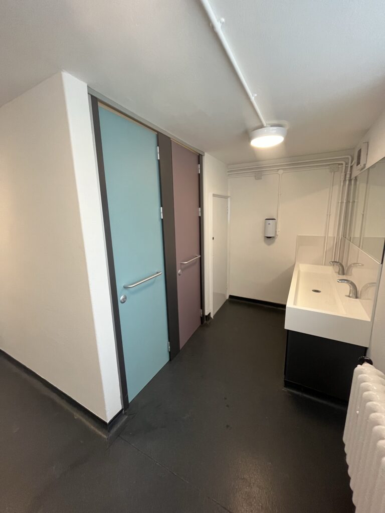 Picture of new school toilets