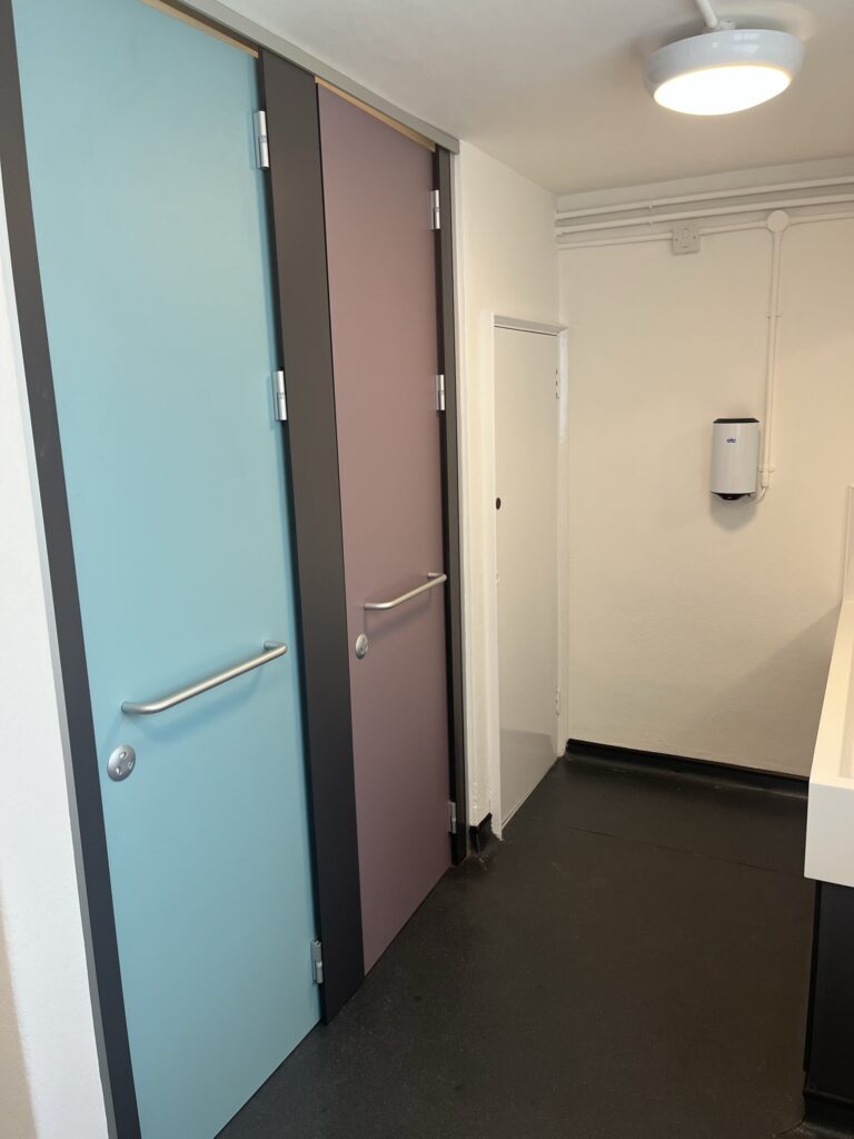 Picture of new school toilets