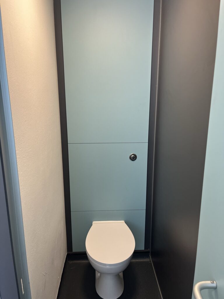 Picture of new school toilets