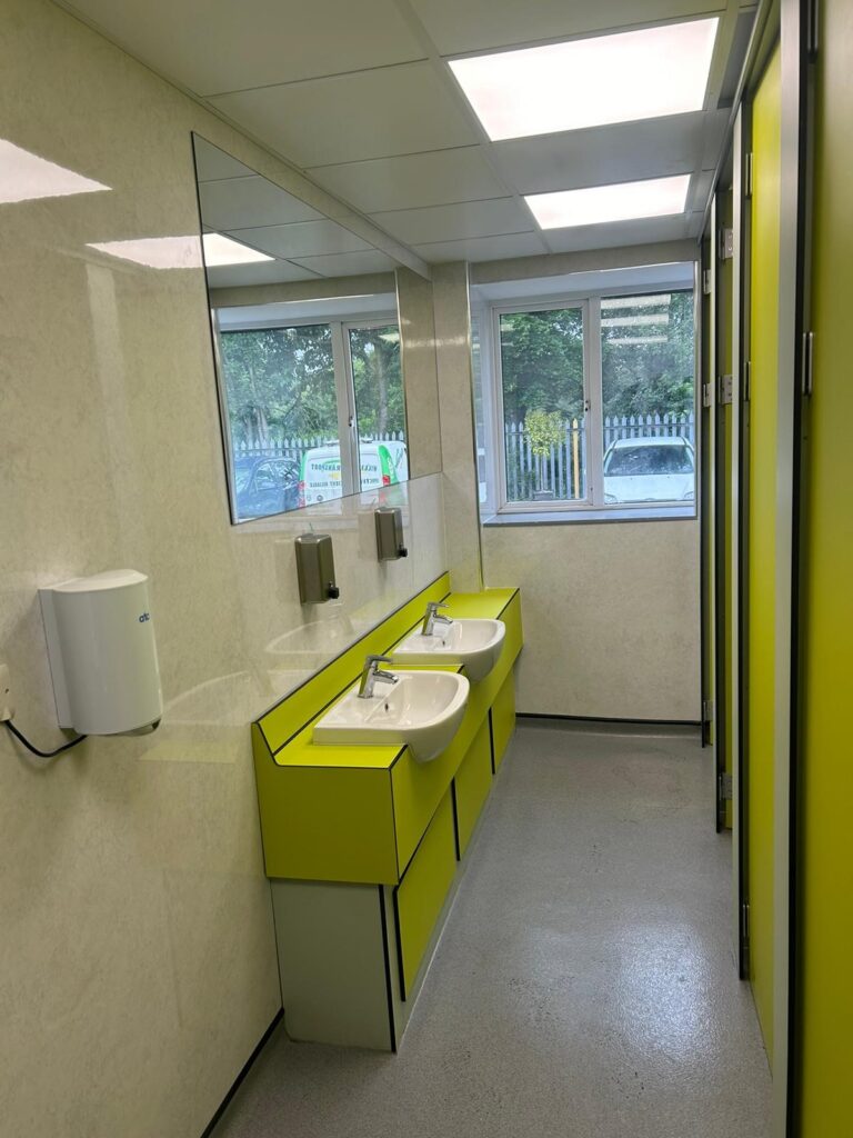 New toilet cubicles & vanity units