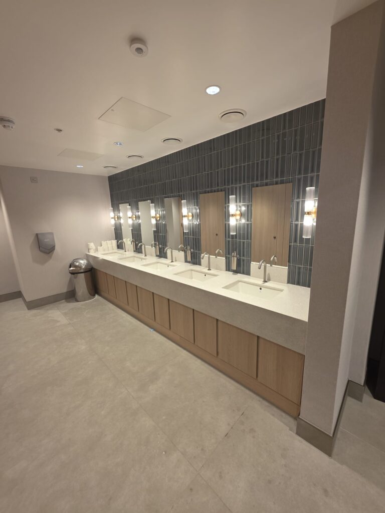 Installation of quartz vanity units