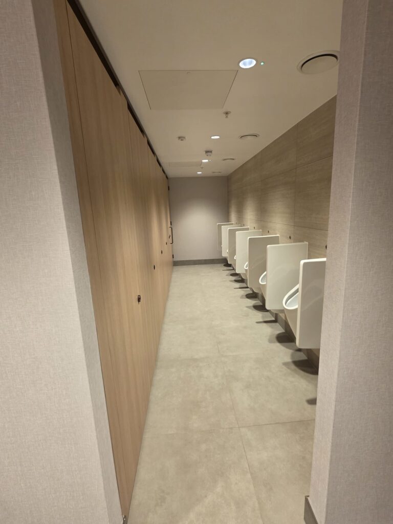 Installation of complete privacy toilet cubicles & urinal IPS and dividers